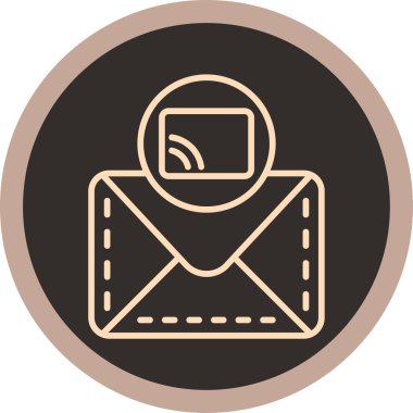 Zarf. Web simgesi basit illüstrasyon