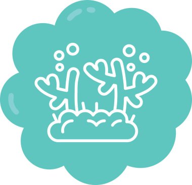 Bulut. Web simgesi basit illüstrasyon