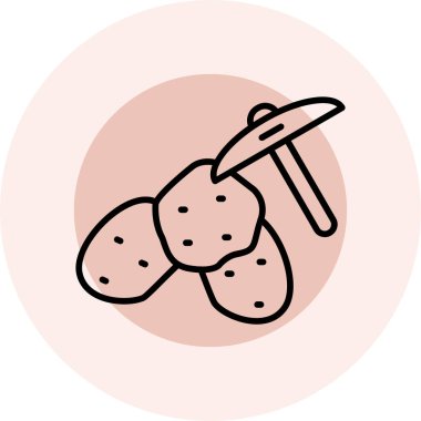 Gıda simgesinin vektör illüstrasyonu