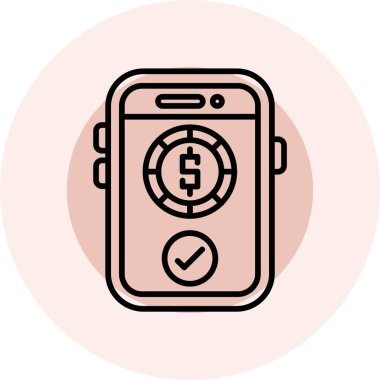 smartwatch simge vektör çizimi