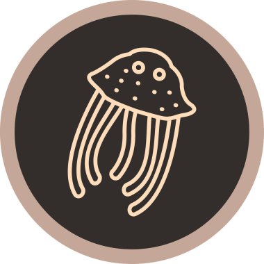 ahtapot vektör simgesi. Web ve mobil tasarım için illüstrasyon.