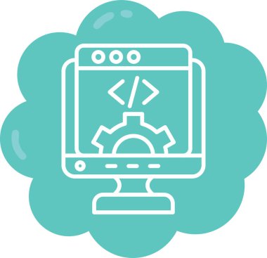 Web tasarımı. Web tasarım ikonu vektör illüstrasyonu