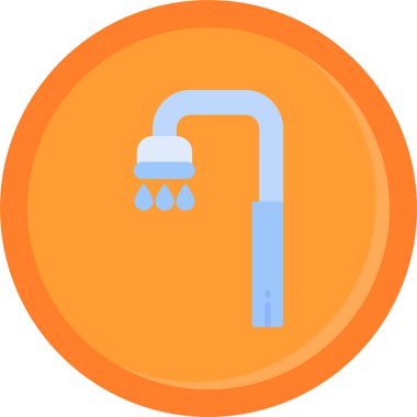 Musluk. Web simgesi basit illüstrasyon