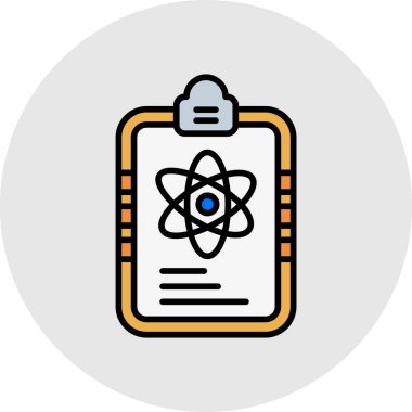 vektör atom simgesi illüstrasyonu