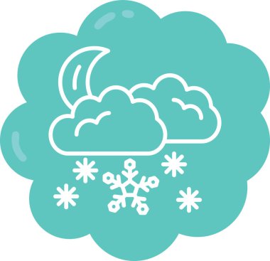 Bulut. Web simgesi basit illüstrasyon