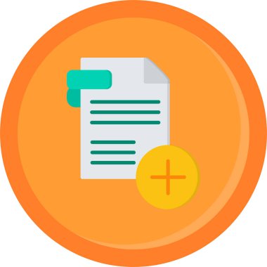 Belge. Web simgesi basit illüstrasyon