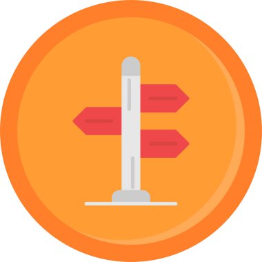 Modern yol simgesinin vektör illüstrasyonu