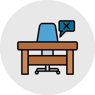 masa simgesi vektör illüstrasyonu