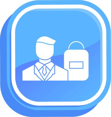 İş adamı simgesinin vektör illüstrasyonu