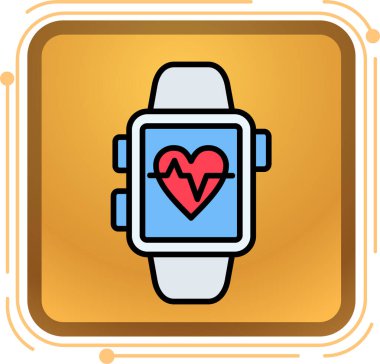 Modern akıllı saat ikonu. beyaz arkaplanda izole edilmiş web tasarımı için modern akıllı saat vektör simgesi çizgi filmi