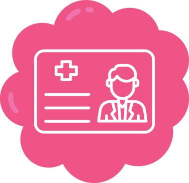 Hemşire simgesinin vektör illüstrasyonu