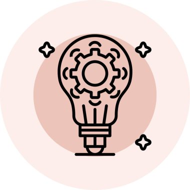 ampul simgesi vektör illüstrasyonu