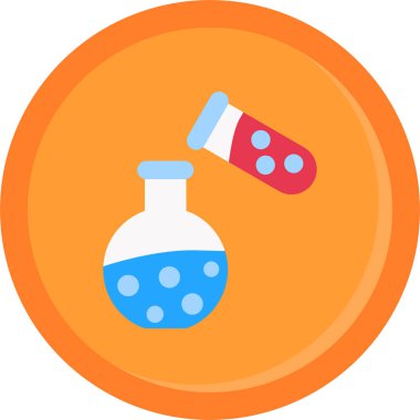 şişe şişesi laboratuvar simgesi düz stil