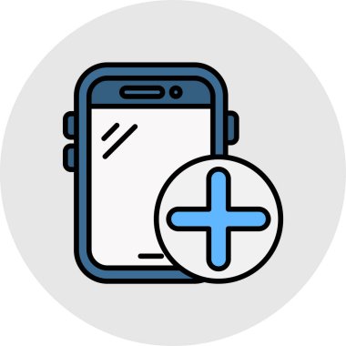 akıllı telefon vektör illüstrasyonu modern simge tasarımı