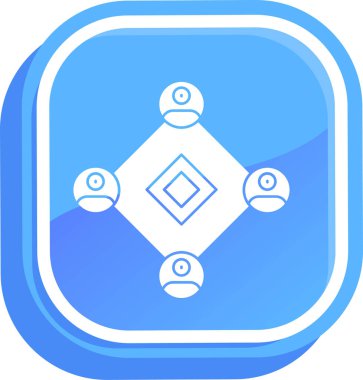 Beyaz arkaplanı olan bir yıldızın vektör çizimi