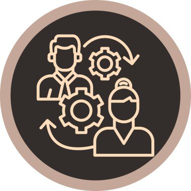 Dişliler. Web simgesi basit tasarım