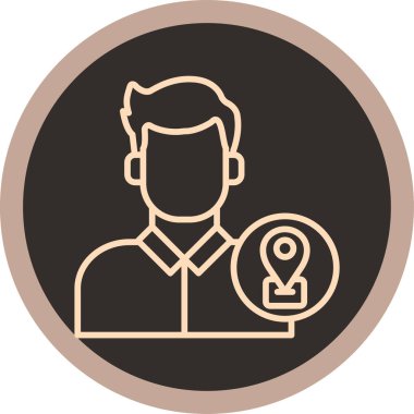 kullanıcı. Web simgesi basit illüstrasyon