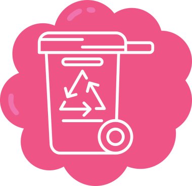 Geri dönüşüm simgesi vektör resimlemesi