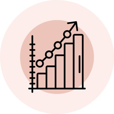 grafik ikonu vektör illüstrasyonu