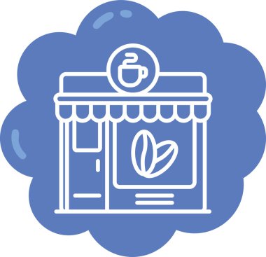 Dükkan. Web simgesi basit tasarım