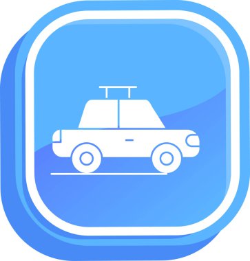 taksi simgesi vektör illüstrasyonu