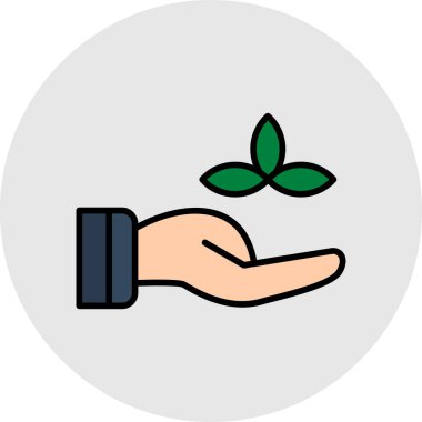 Yapraklarla dolu bir bitki