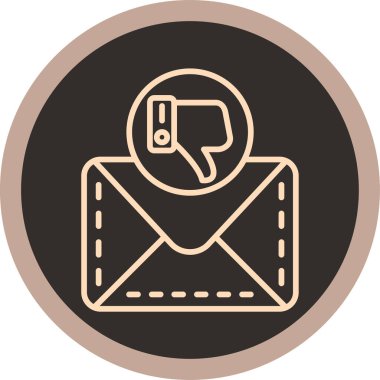 Zarflı bir mektubun vektör çizimi