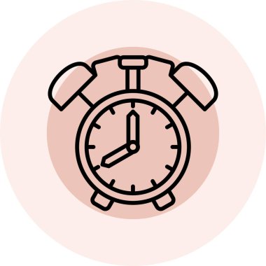 Saat simgesi. vektör illüstrasyonu