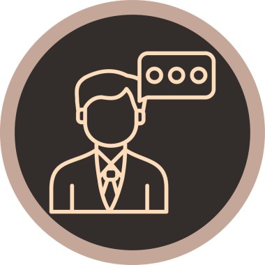 Bir insan simgesinin vektör illüstrasyonu