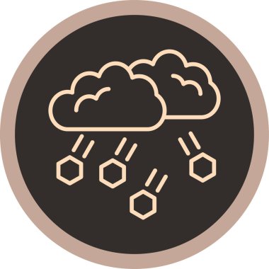 Bulut. Web simgesi basit illüstrasyon