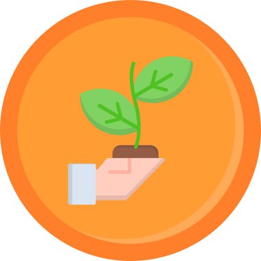 Çiçek. Web simgesi basit illüstrasyon