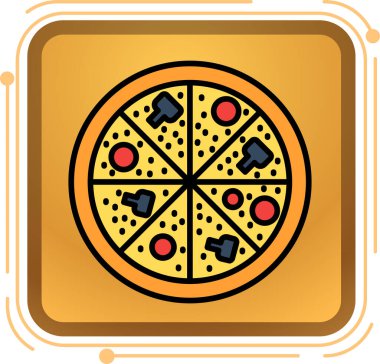 Herhangi bir web tasarımı için karikatür biçimi izole edilmiş vektör çizimi