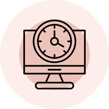 Bilgisayar. Web simgesi basit illüstrasyon