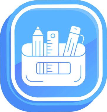 Kalem. Web simgesi basit illüstrasyon