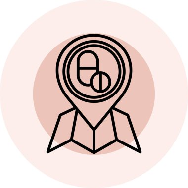 Rozet. Web simgesi basit tasarım