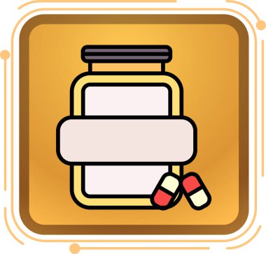 Hap ve şişe simgesi