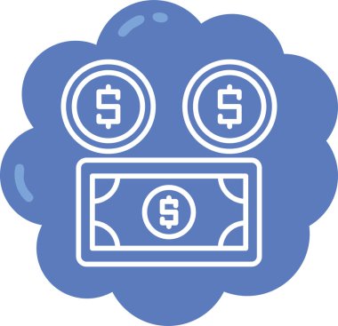 Dolar simgesi, vektör illüstrasyonu