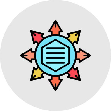 Moda tarzında izole edilmiş güneş simgesi