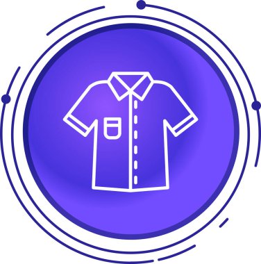 shirt simgesi vektör illüstrasyonu