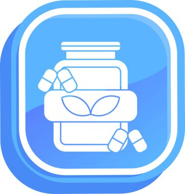 Kozmetik. Web simgesi basit illüstrasyon