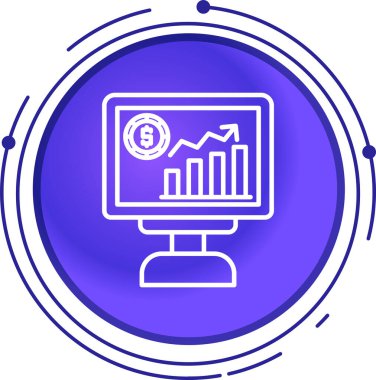 veri analiz simgesi vektör illüstrasyonu