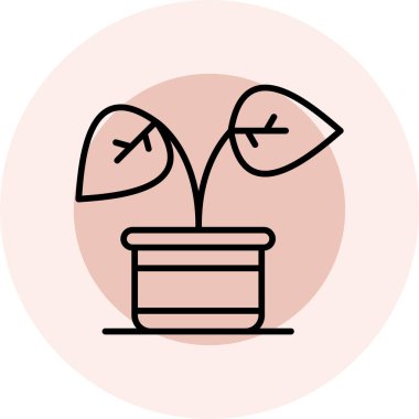 Kaktüs simgesinin vektör illüstrasyonu