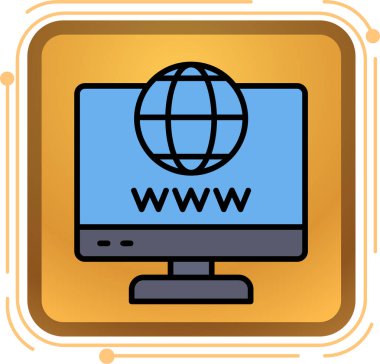 İnternet tarayıcı vektör simgesi