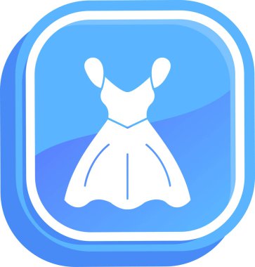 Elbise. Web simgesi basit illüstrasyon