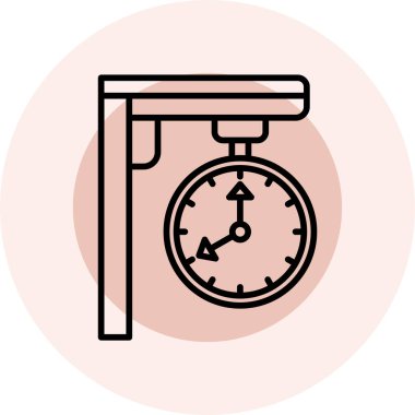 Çalar saat. Web simgesi basit tasarım