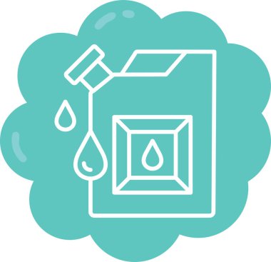 Beyaz arkaplanda izole edilmiş ikon ve vektör illüstrasyonunu bırak