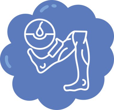 Yoga egzersiz simgesi - ana hatları - biçiminde