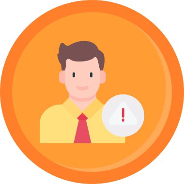 İşadamı Düz Vektör Simgesi