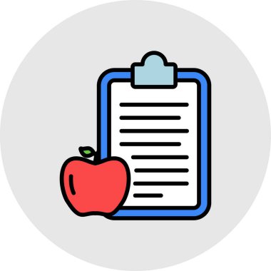 elma simgesinin vektör illüstrasyonu