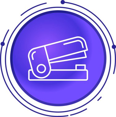 Elektrik süpürgesi simgesi beyaz arkaplanda izole edildi. Renkli taslak konsepti. Vektör.